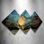 Wallity Conjunto de 4 Cuadros Decorativos MDF Multicolor